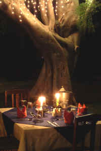 Island Camp - Romantic candlelight dinner