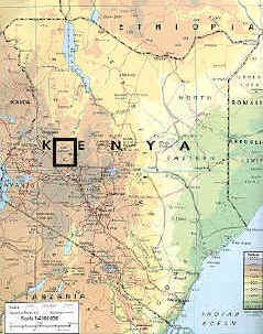 Kenya map