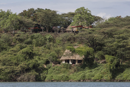 Camp view from Lake Baringo