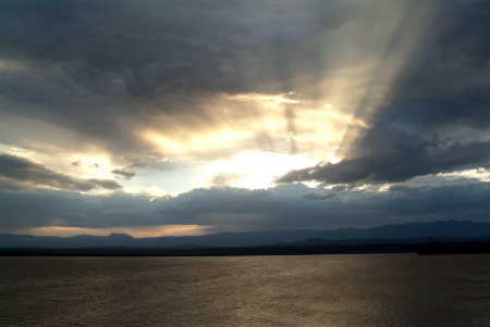 Sunset over Lake Baringo