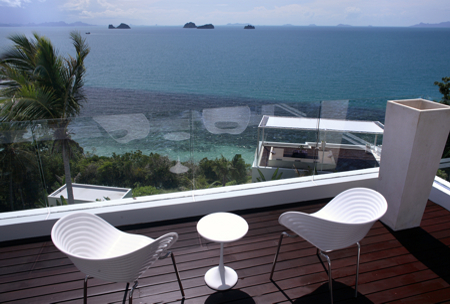 Rooftop terrace with sea view