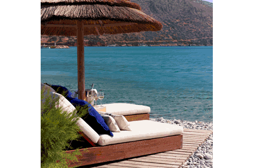 Sunlounger on the beach