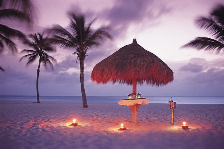 Bucuti & Tara Beach Resorts - Un dîner romantique sur la plage