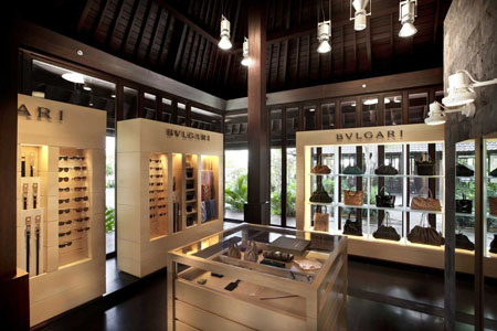 The Bulgari boutique at the resort