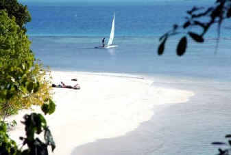 Beach on Cerf Island