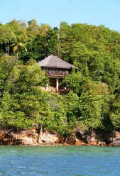 Hidden villa from the sea