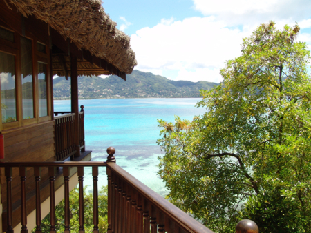 Ocean view from the villa balcony