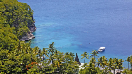 Anse Chastanet - Vue arienne de la proprit