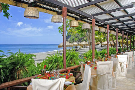 Anse Chastanet - Beach restaurant