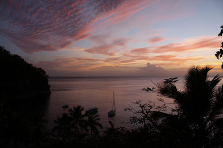 Anse Chastanet - Coucher du soleil sur Anse Chastanet