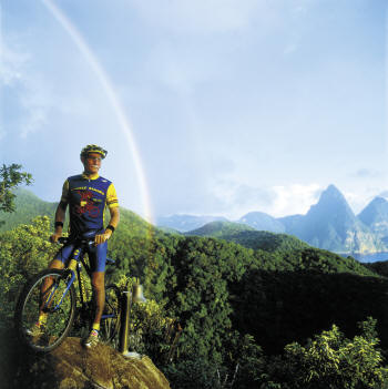 Anse Chastanet - Hiking and biking trails trough resort estate