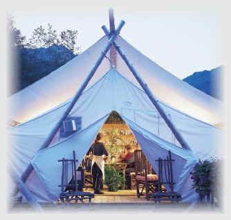 Clayoquot Wilderness Resorts - Bedwell River Outpost - Dining tent