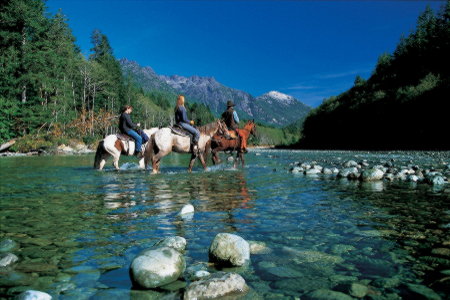 Horseback riding around the Bedwell Rive Outpost