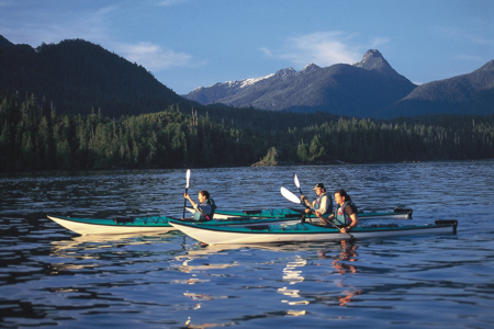 Kayaking in the Bedwell River