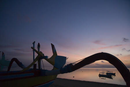 the gangsa - Romantic sunset at Sanur beach