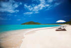 Hermitage Bay, Antigua - Plage de sable blanc de l'hôtel
