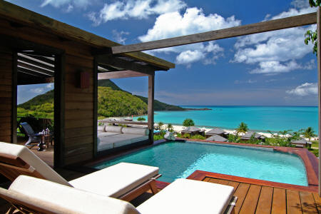 Hermitage Bay, Antigua - Suite avec vue sur la mer des Carabes