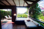 Hermitage Bay, Antigua - Terrasse privative d'une suite avec petite piscine prive