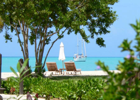 Hermitage Bay, Antigua - Plage de sable blanc de l'hôtel