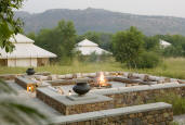 Aman-i-Khas - Outdoor fireplace