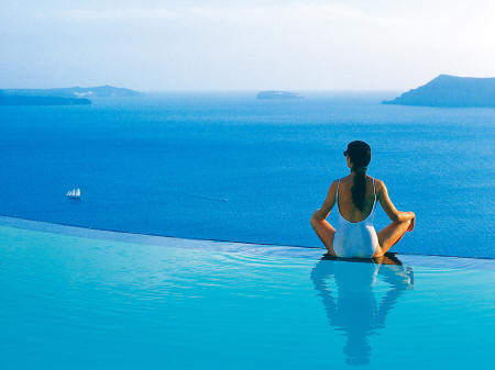 Perivolas Traditional Houses - One of the most beautiful infinity swimming pool in the world