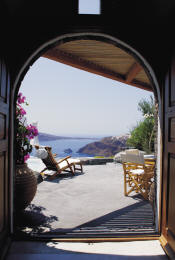 Perivolas Tradiotiona Houses - Terrace overlooking the caldera