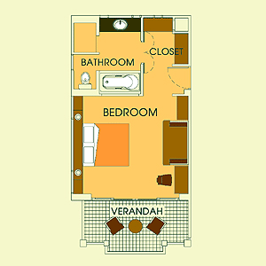Plan d'une chambre de luxe