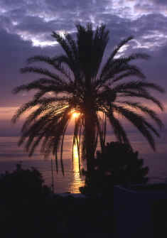 Couché de soleil sur la Méditerranée