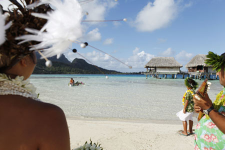 Traditional Polynesian wedding