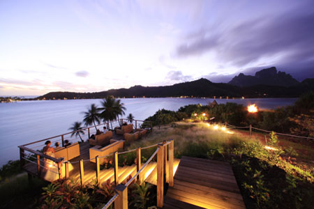 Coucher du soleil sur Bora Bora