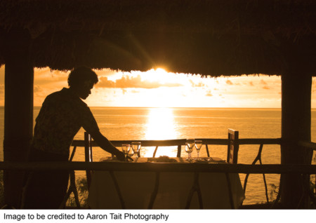 Sunset dinner on the deck